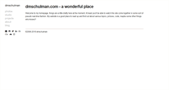 Desktop Screenshot of dmschulman.com